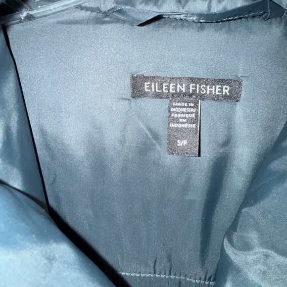 Eileen Fisher Charcoal Puffer Jacket - Picture 2 of 6